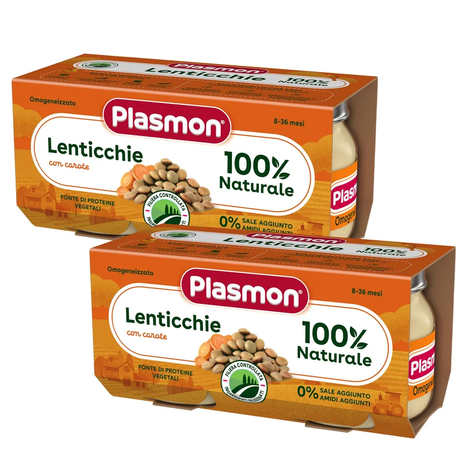 plasmon-omogeneizzato-l-gumes-lentilles-carottes-2x-2x80g image 1