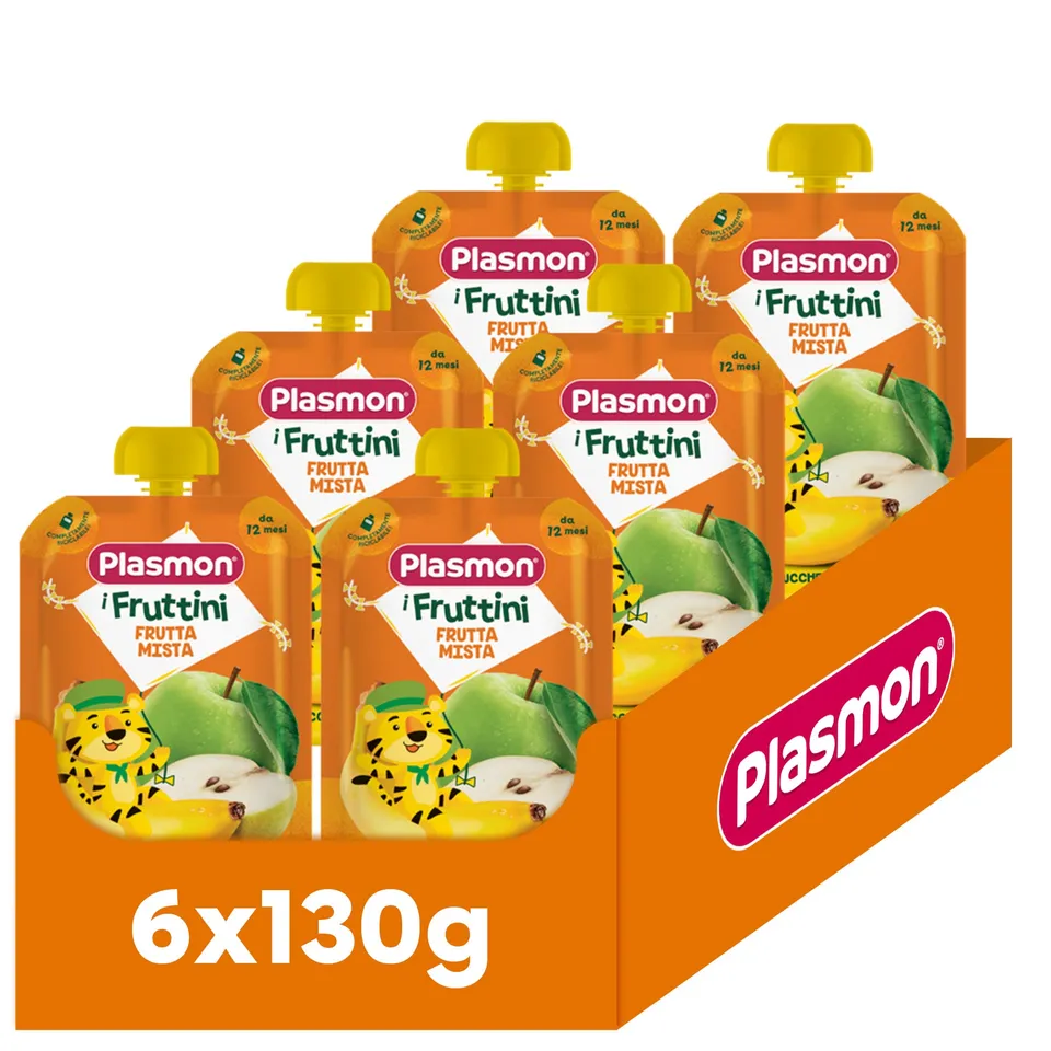 plasmon-i-fruttini-frutta-mista-6x130g-compote-b-b-100-fruits image 1