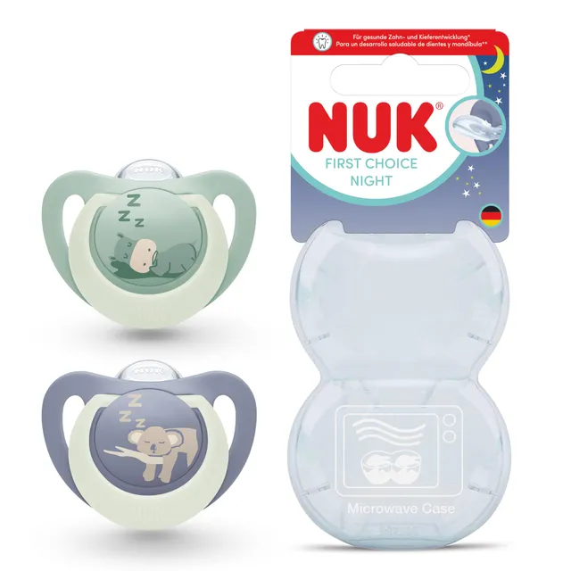 nuk-first-choice-night-sucette-18-36-mois-sucette-nuit-orthodontique image 1
