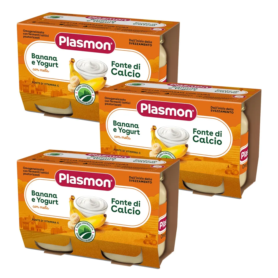 plasmon-omogeneizzato-banane-yaourt-3x-2x120g image 1