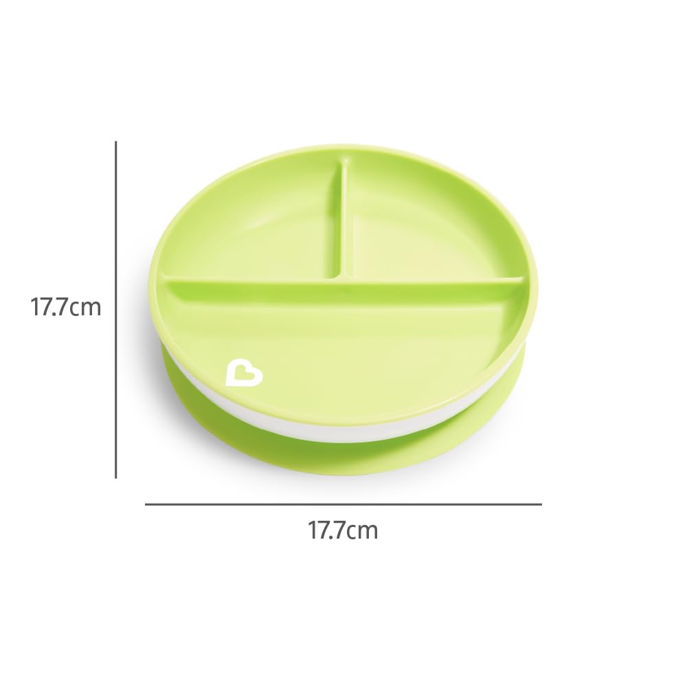 munchkin-set-de-2-assiettes-divis-es-ventouse-b-b-6-mois-bleu-vert image 8