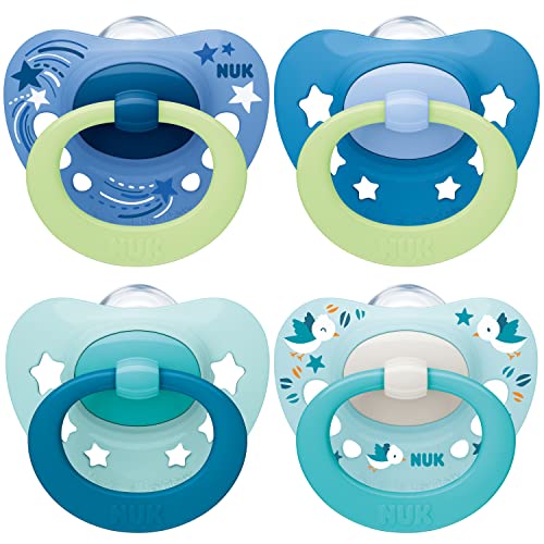 nuk-signature-night-day-sucettes-silicone-0-6-mois-bleu-lot-de-4 image 7