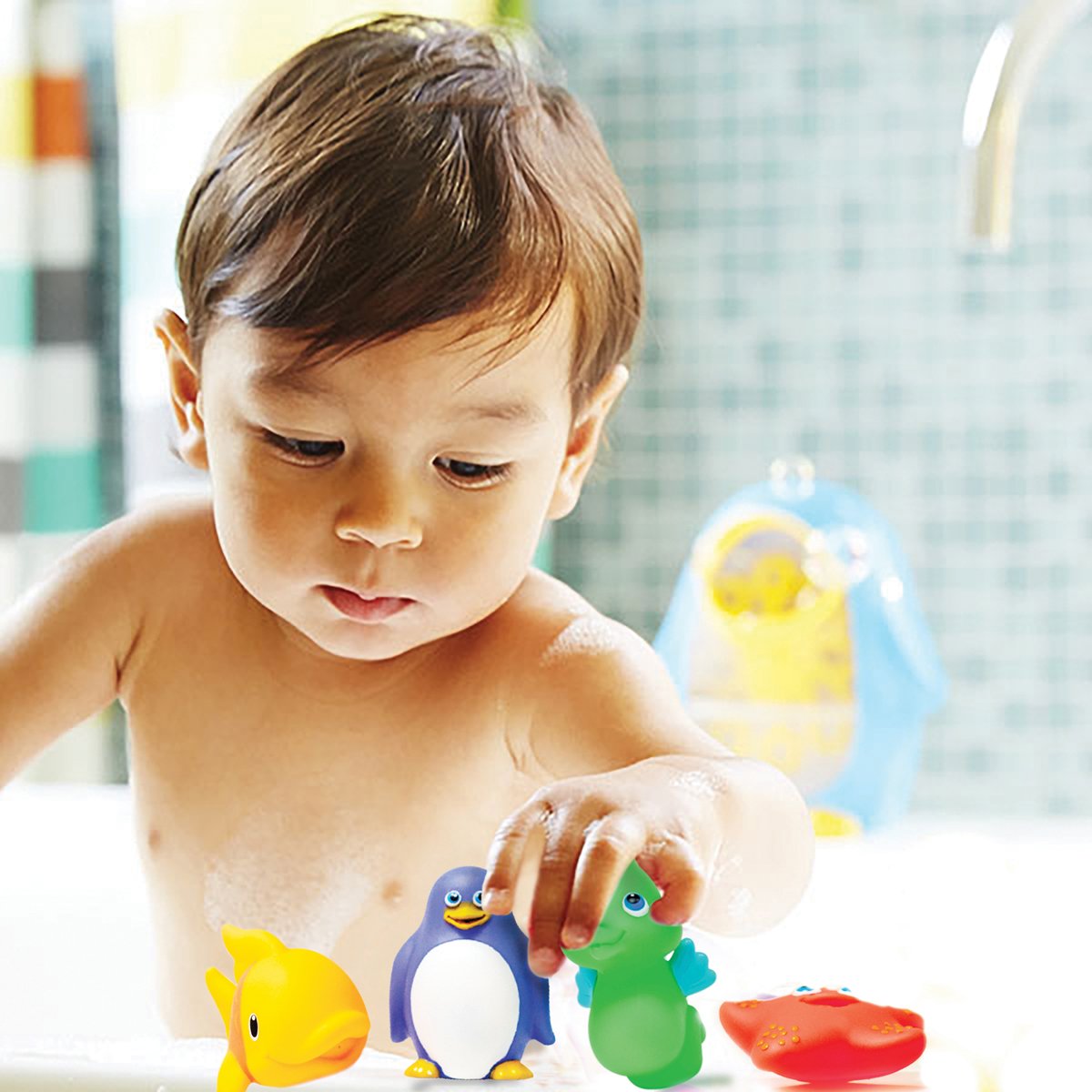 munchkin-ocean-squirters-jouets-de-bain-b-b-4-animaux-marins-9-mois image 2