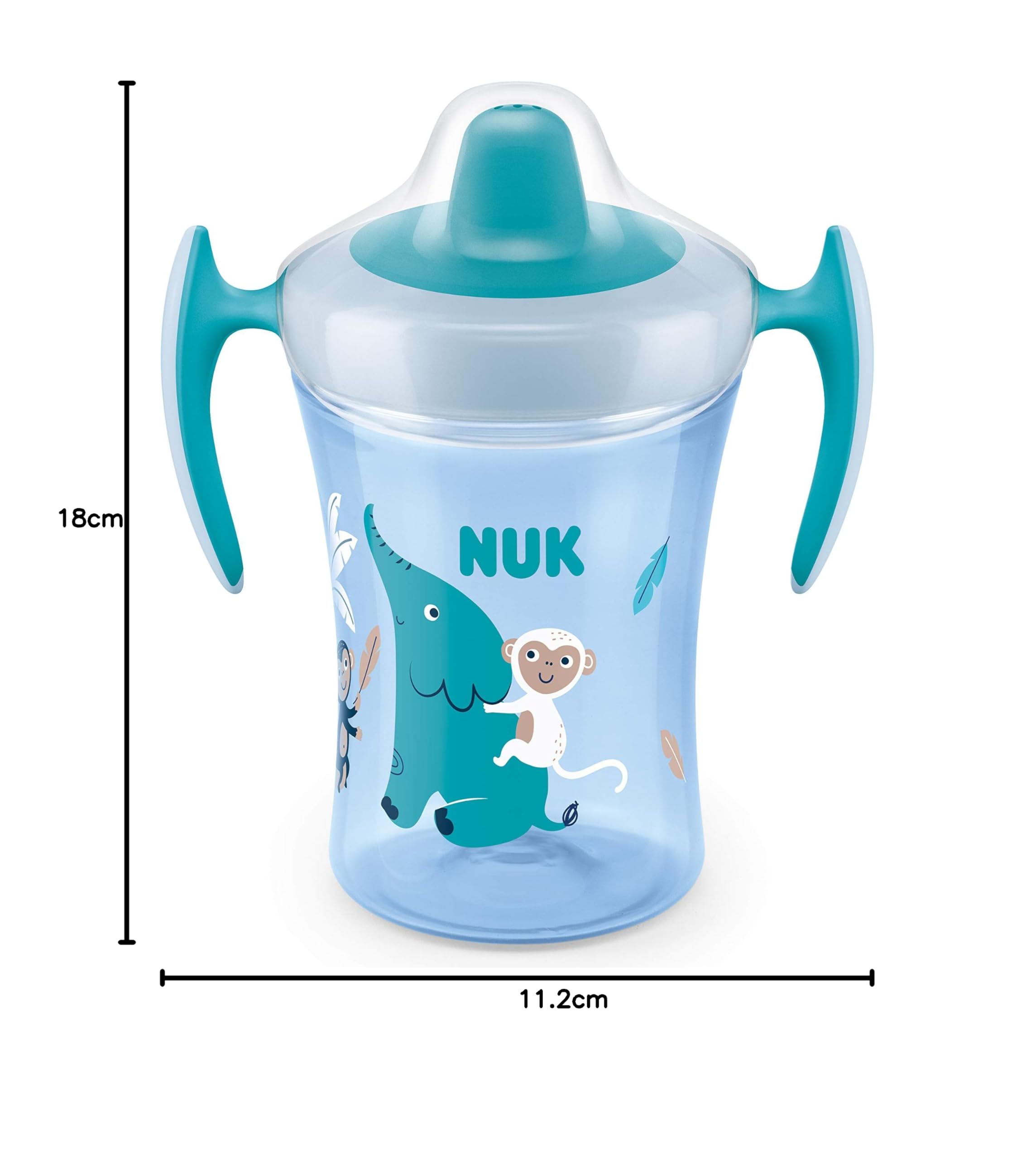 nuk-trainer-cup-tasse-d-apprentissage-antifuite-230-ml-bleu-singe-d-s-6-mois image 3