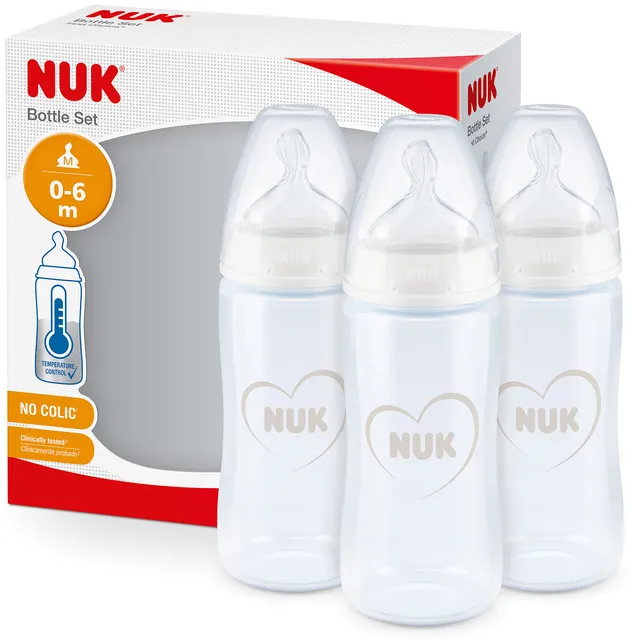 nuk-first-choice-biberons-anti-coliques-150-ml-0-6-mois-gris-blanc-lot-de-3 image 1