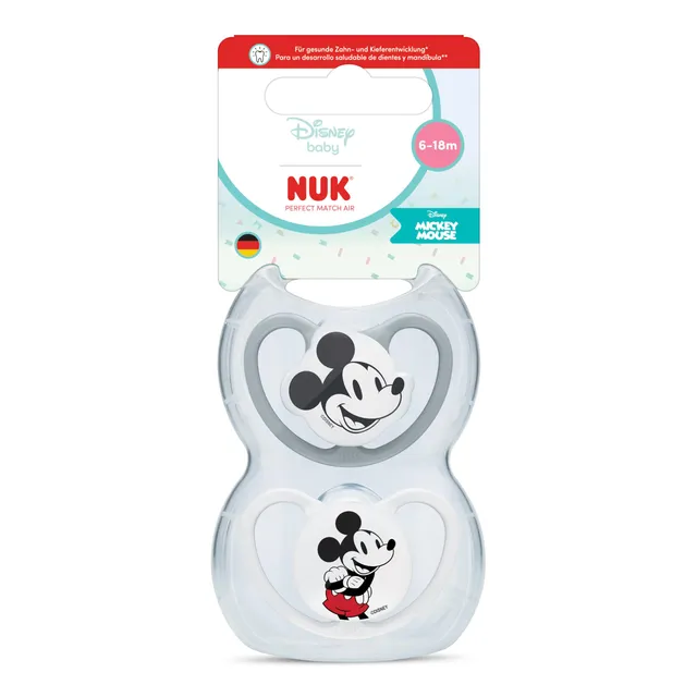 nuk-perfect-match-air-sucette-6-18-mois-disney-mickey-mouse-lot-de-2 image 1