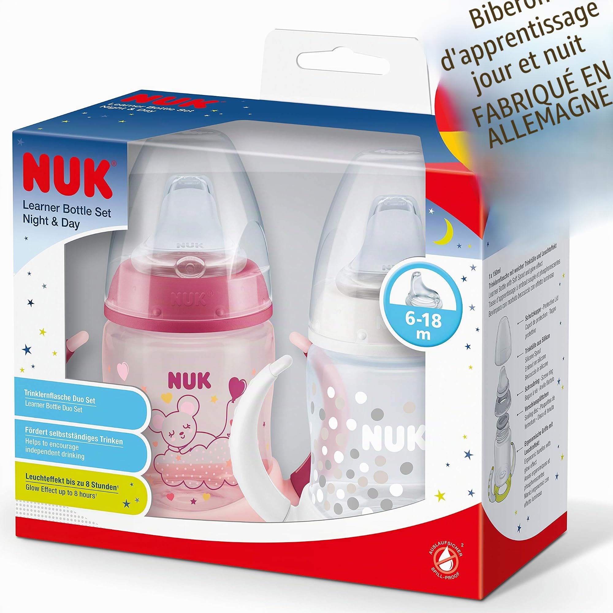 nuk-first-choice-tasse-d-apprentissage-jour-et-nuit-150-ml-violet-6-18-mois image 6