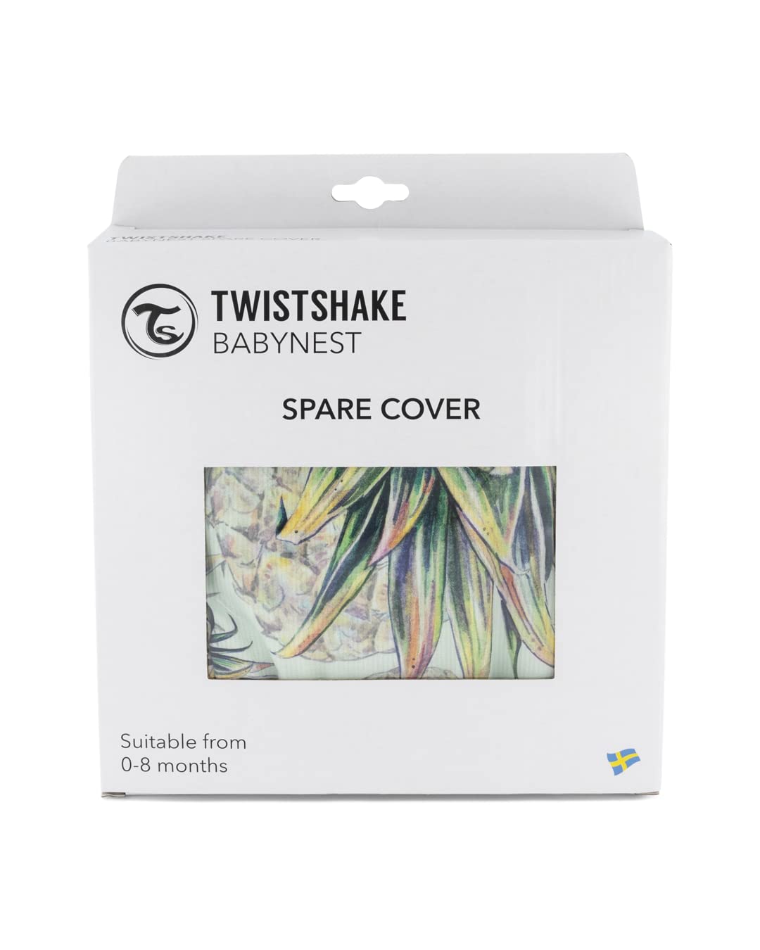twistshake-baby-nest-housse-r-ducteur-de-lit-100-coton-ananas-menthe image 1