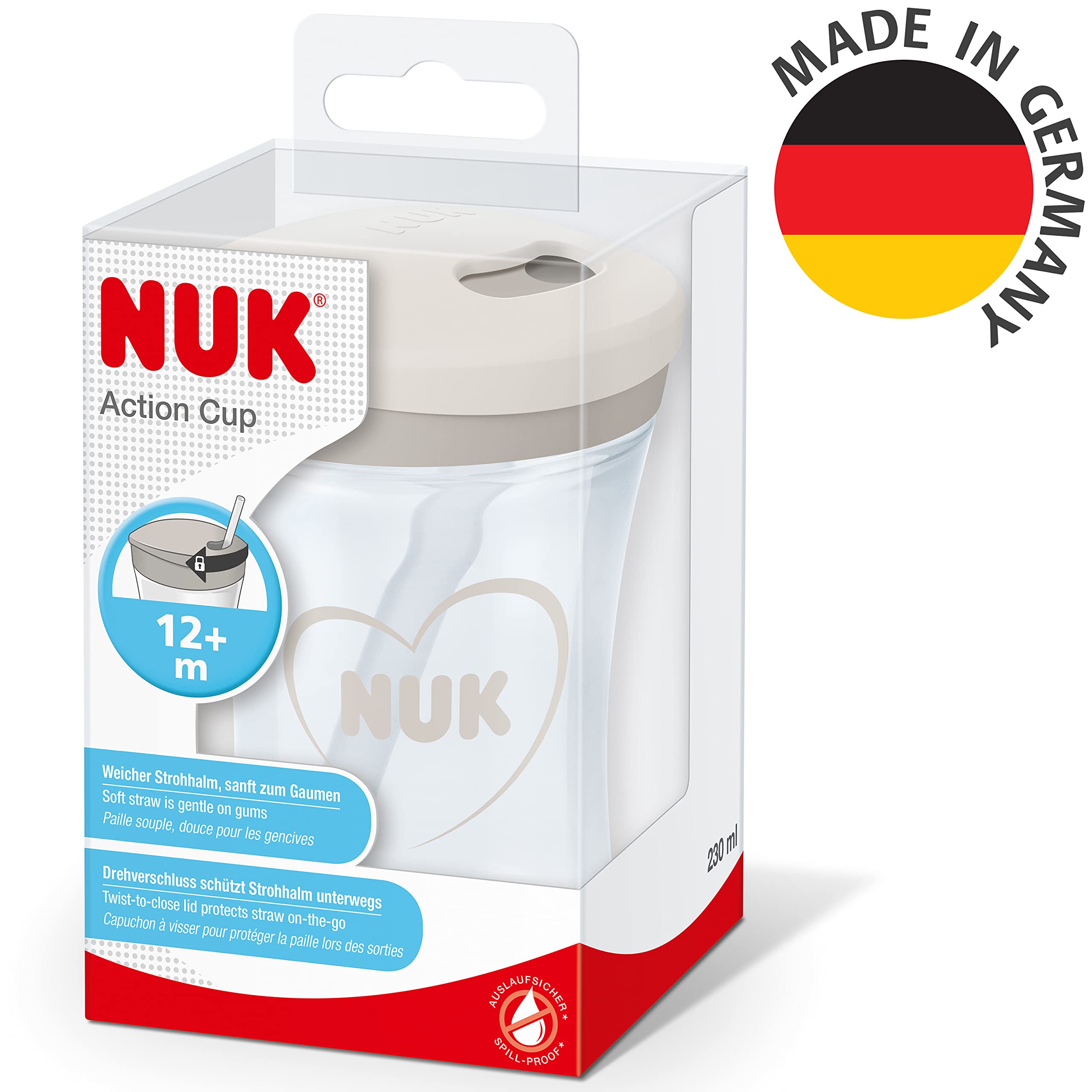 nuk-action-cup-tasse-d-apprentissage-paille-souple-230-ml-12-mois-gris image 7