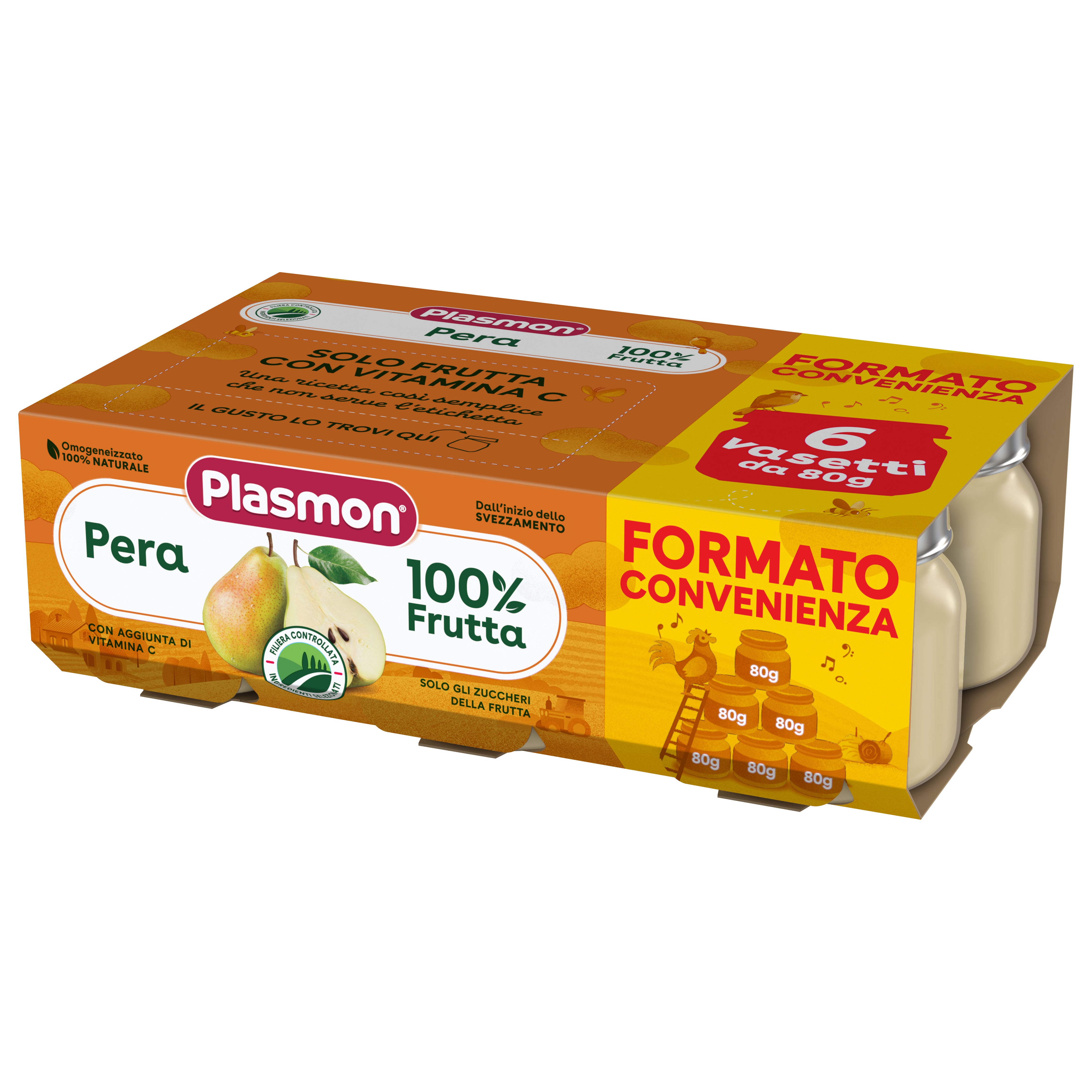 plasmon-poire-petit-pot-b-b-fruit-6x80g image 1