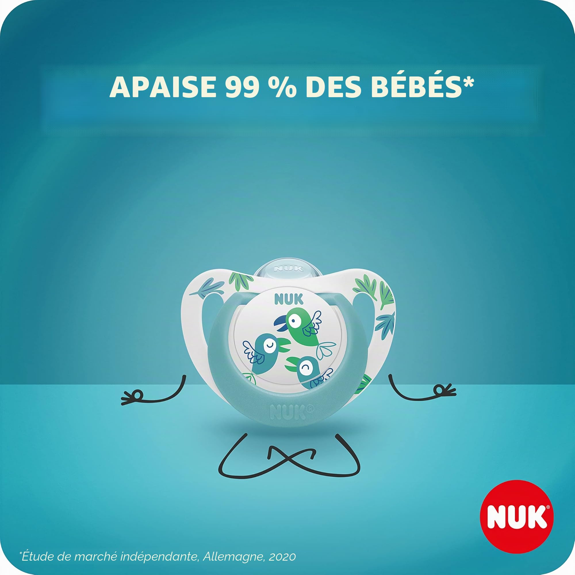 nuk-star-sucettes-jour-et-nuit-0-6-mois-silicone-sans-bpa-bleu-koala-lot-de-2 image 2