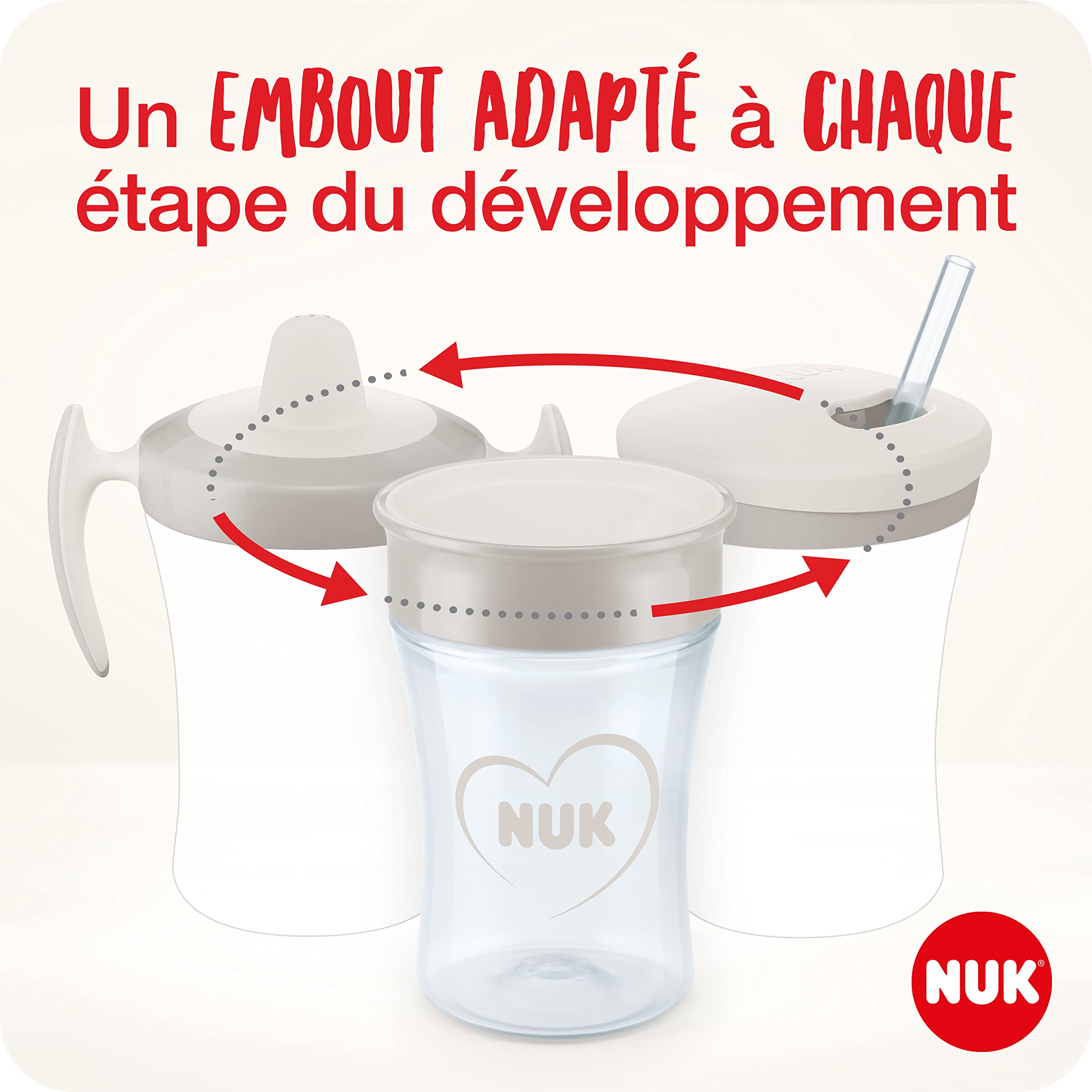 nuk-tasse-volutive-3-en-1-230-ml-blanc-bec-360-et-paille image 2