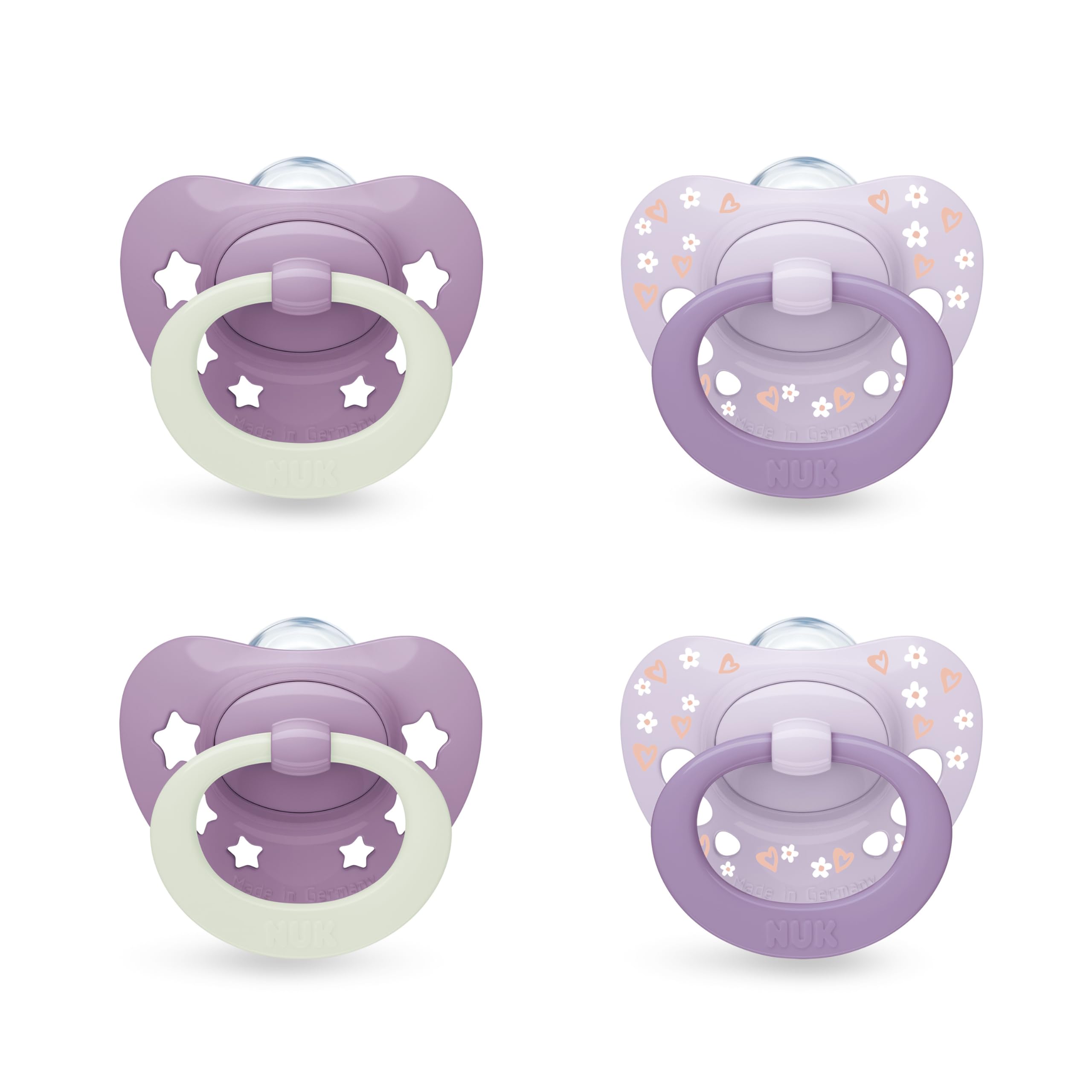 nuk-first-choice-classic-day-night-sucettes-6-18-mois-lot-de-4-phosphorescentes image 8