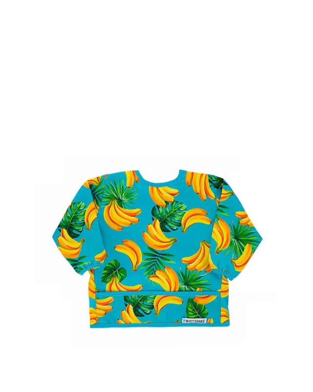 twistshake-bavoir-manches-longues-imperm-able-6-mois-banane image 1