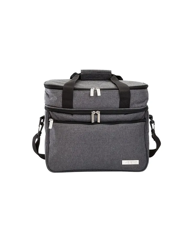 twistshake-sac-isotherme-repas-et-biberon-21l-2-compartiments-gris image 1