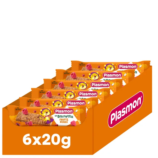 plasmon-la-barretta-frutti-rossi-6x20g-barrettes-fruits-rouges-et-c-r-ales-sans- image 1