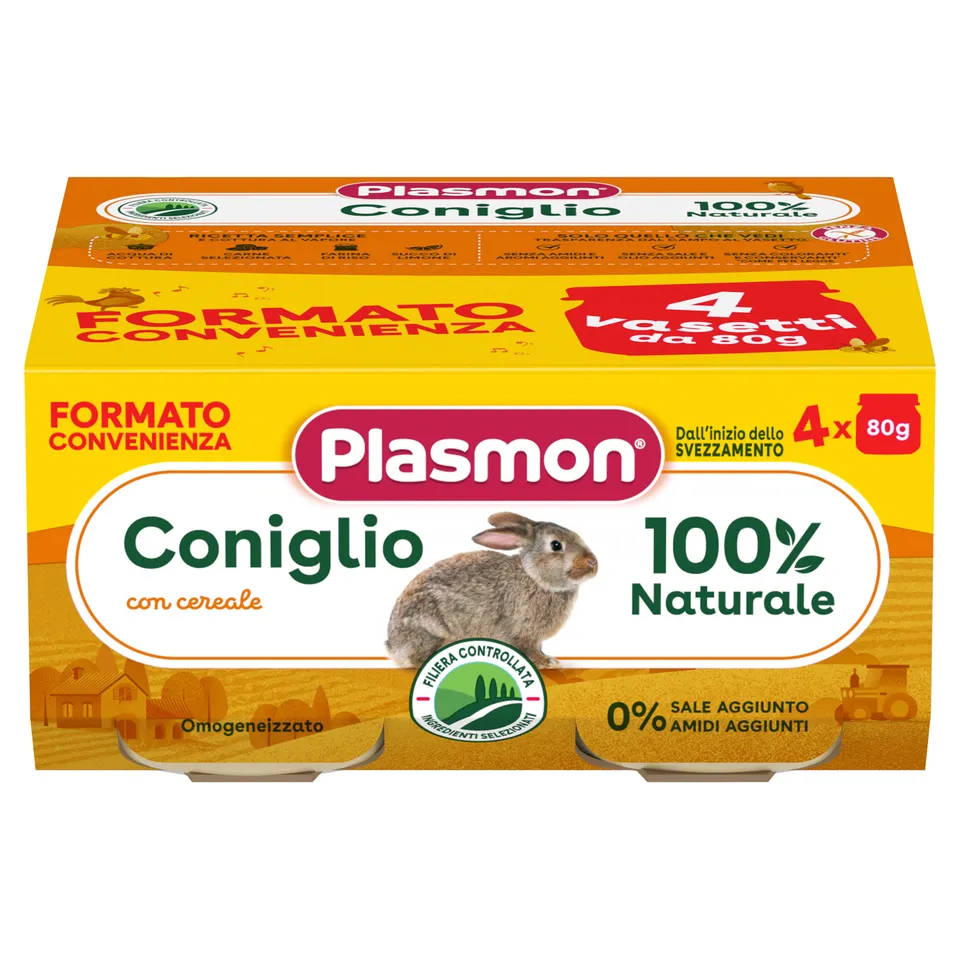 plasmon-omogeneizzato-carne-coniglio-e-cereale-4x80g image 1