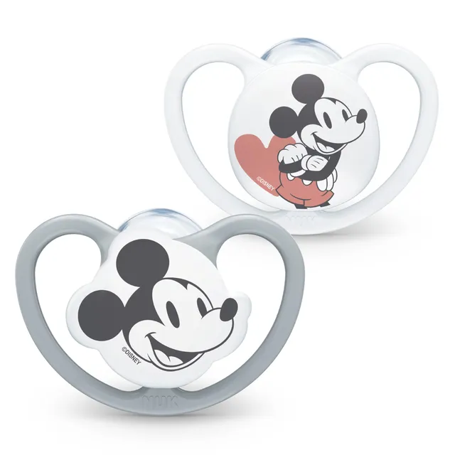 nuk-space-baby-sucette-b-b-6-18-mois-silicone-mickey-mouse-ventilation-extra-lar image 1