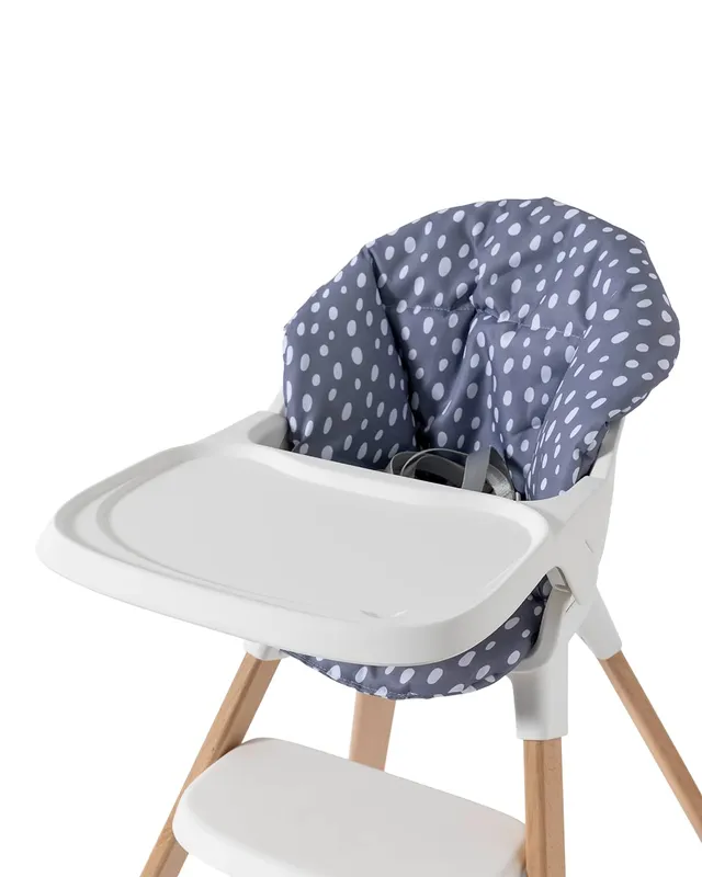 twistshake-chaise-haute-b-b-bois-de-h-tre-blanche-coussin-gris-0-4-ans-avec-harn image 1