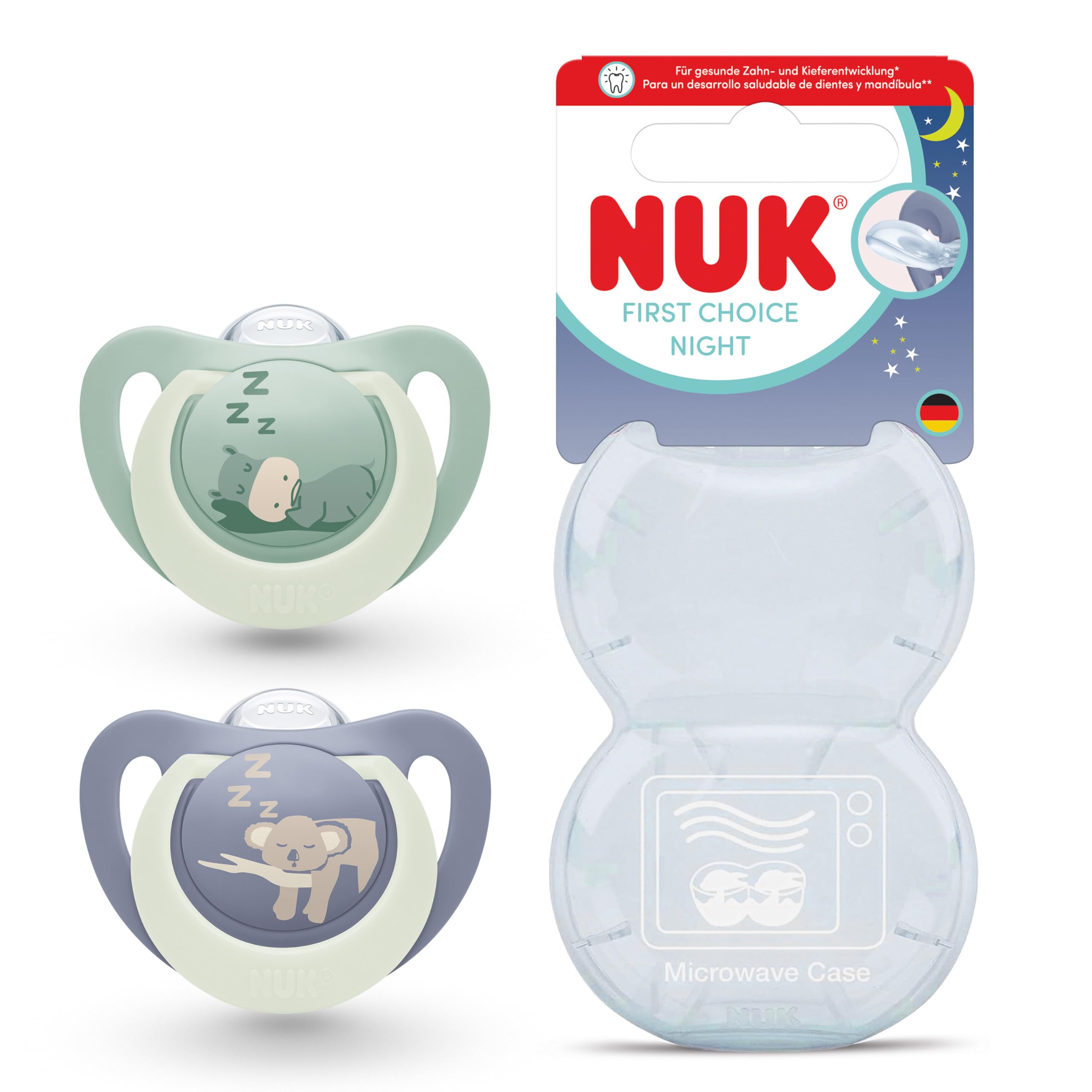 nuk-first-choice-night-sucette-18-36-mois-sucette-nuit-orthodontique image 1