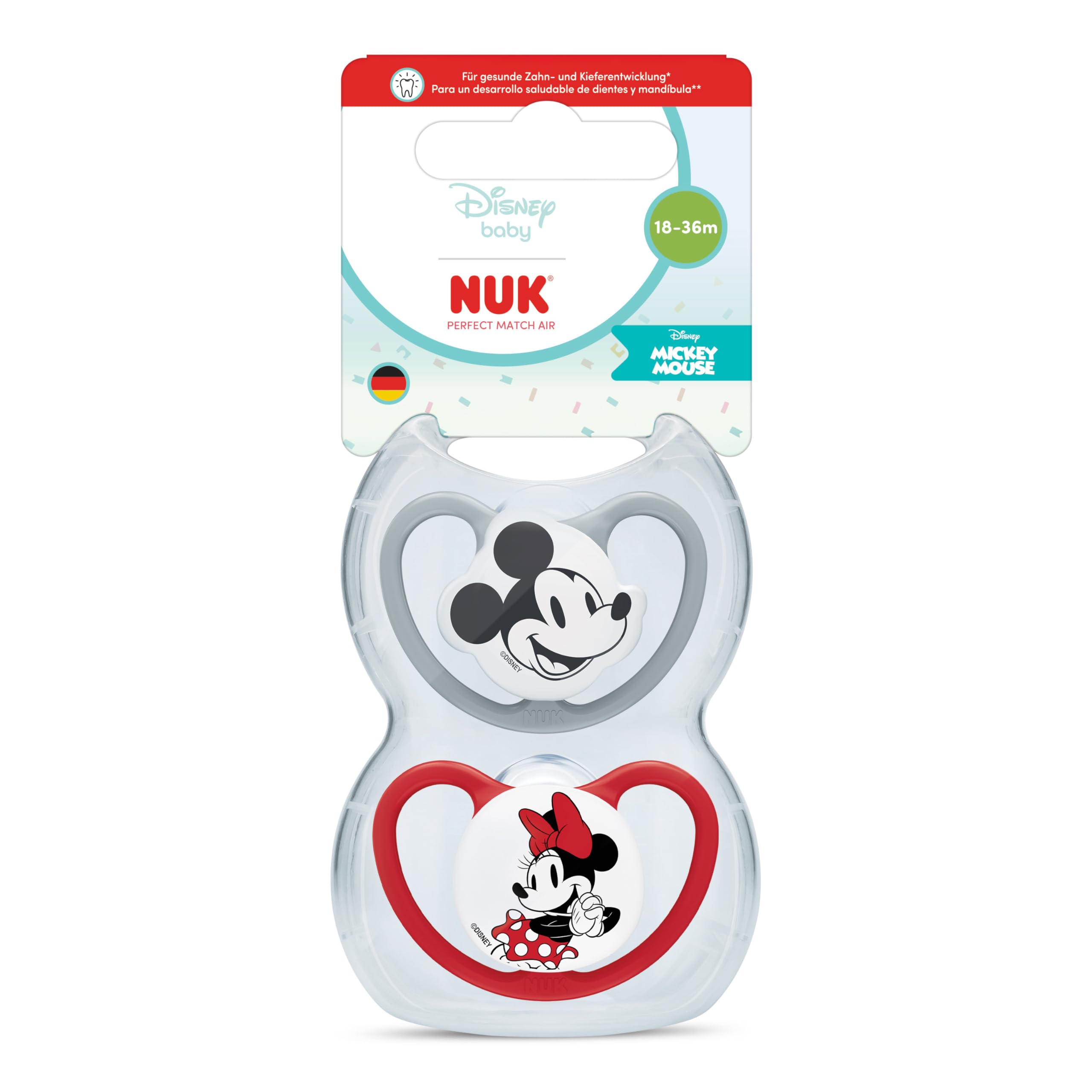 nuk-sucettes-perfect-match-air-18-36-mois-disney-minnie-mouse-lot-de-2 image 1