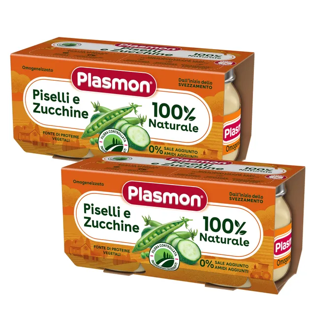 plasmon-omogeneizzato-piselli-zucchine-2-x-2x80g image 1