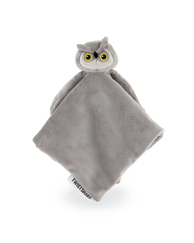 twistshake-doudou-peluche-hibou-mouchoir-plat-19-x-12-cm-d-s-la-naissance image 1