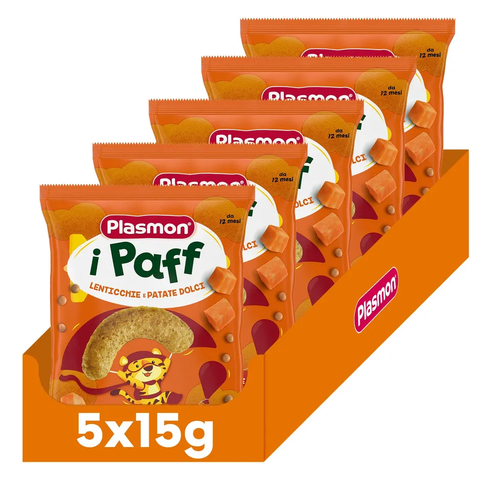 plasmon-snack-i-paff-lentilles-patate-douce-biscuit-b-b-5x15g image 1