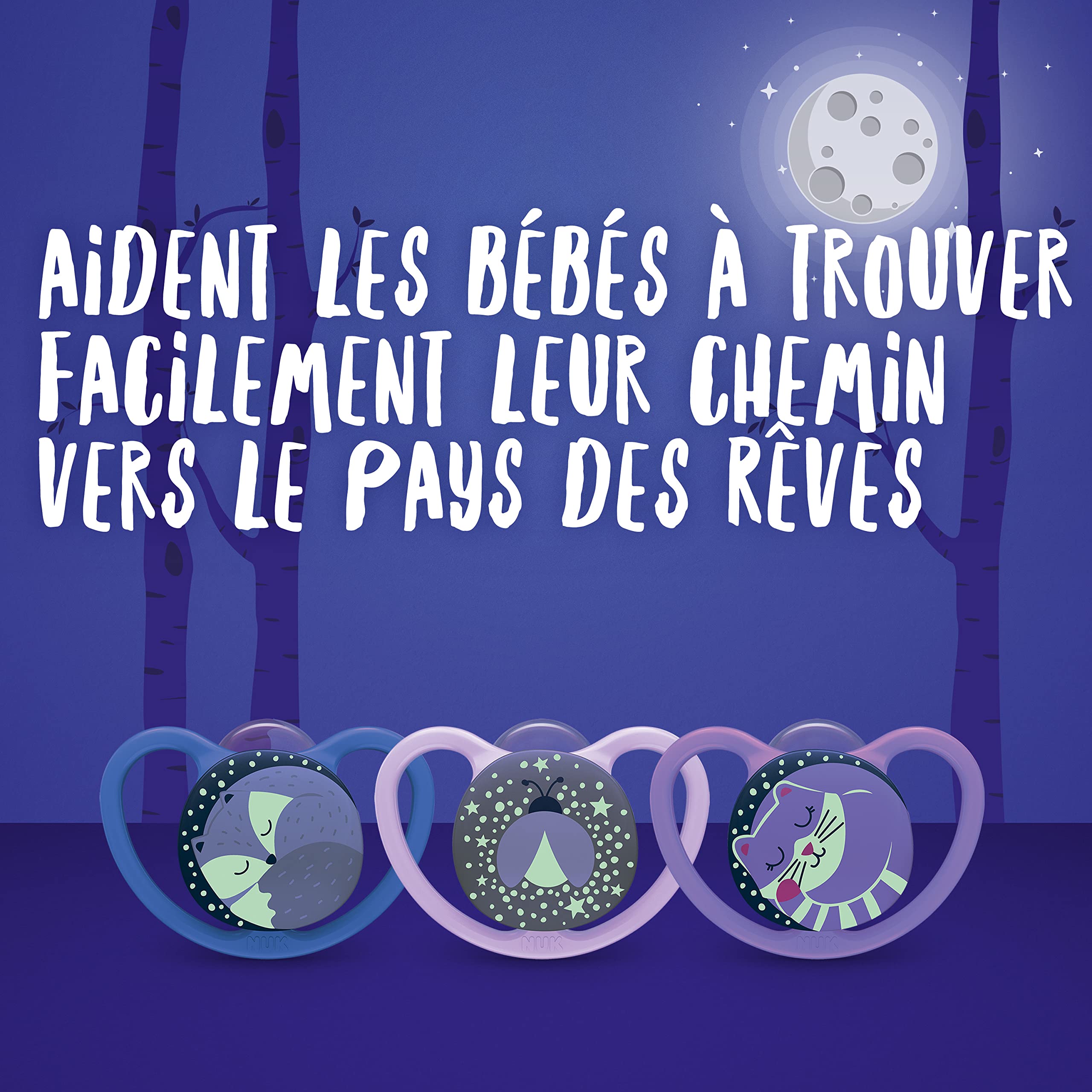 nuk-space-night-day-sucettes-silicone-18-36-mois-rose-lot-de-4 image 5