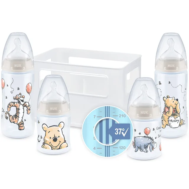 nuk-first-choice-set-4-biberons-anti-colique-0-6-mois-2x150-ml-2x300-ml-silicone image 1