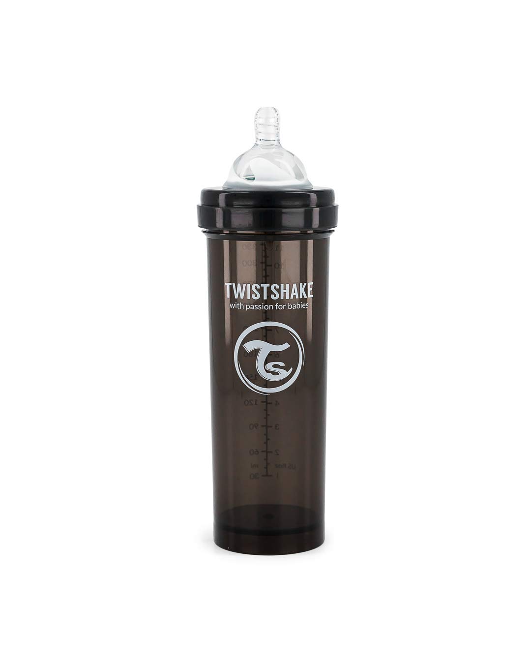 twistshake-biberon-anti-colique-330-ml-4-mois-avec-r-cipient-poudre-noir image 2
