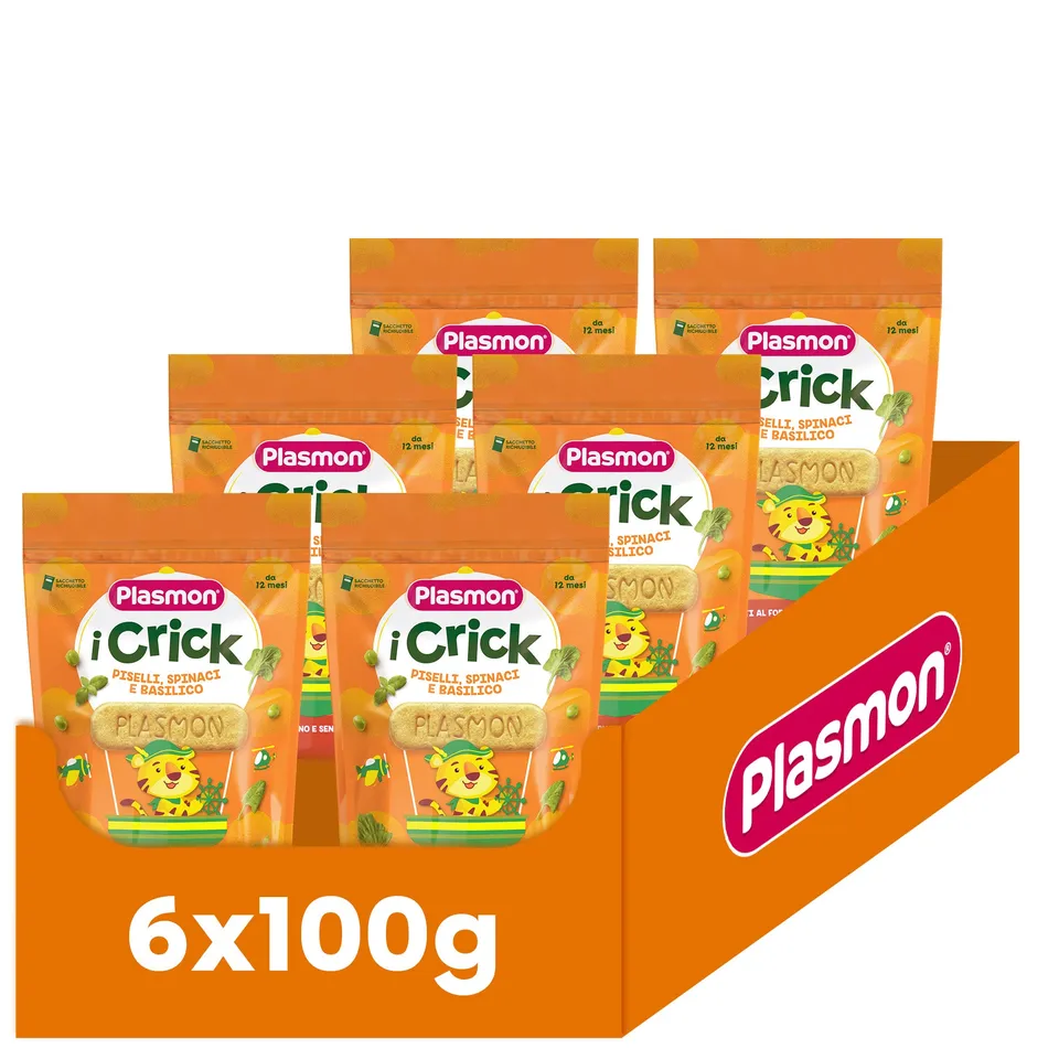 plasmon-snack-i-crick-piselli-spinaci-basilico-biscuits-sal-s-b-b-6-x-100g image 1