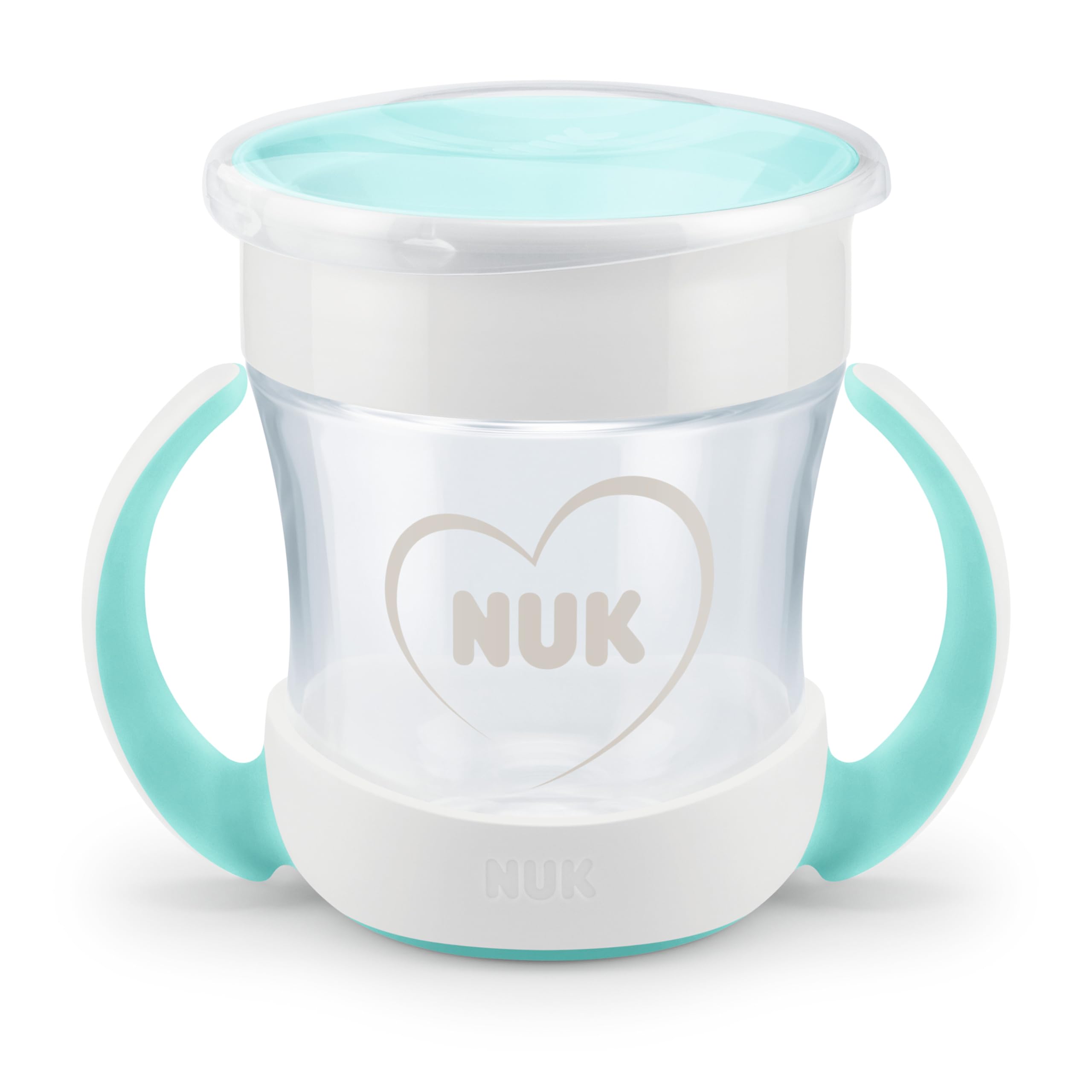 nuk-mini-magic-cup-160-ml-360-6-mois-blanc-tasse-antifuite-poign-es image 1