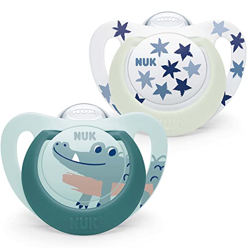 nuk-star-night-day-sucettes-silicone-18-36-mois-crocodile-vert-lot-de-2 image 8