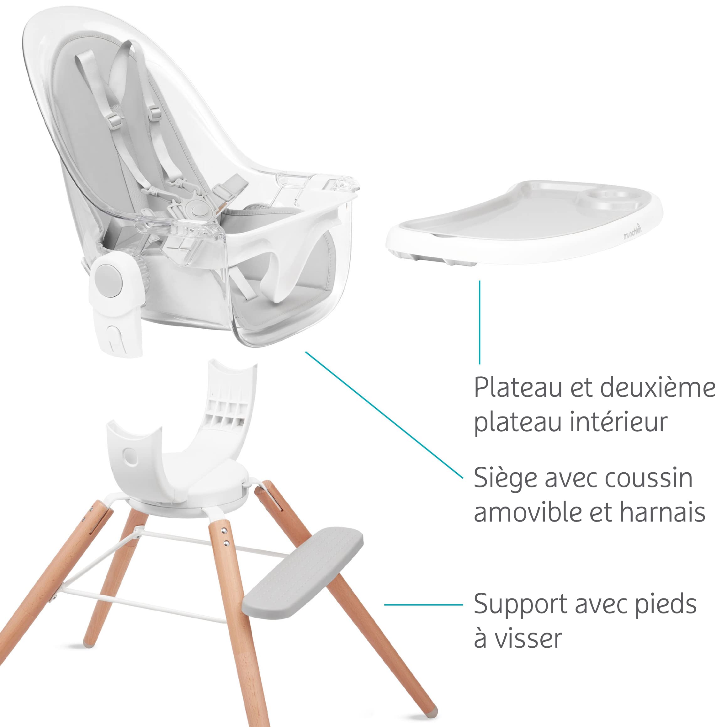 munchkin-chaise-haute-360-cloud-6-mois-3-ans-blanc-plastique image 4